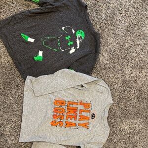 Under Armour Kids Gray and Charcoal Long Sleeve Tees